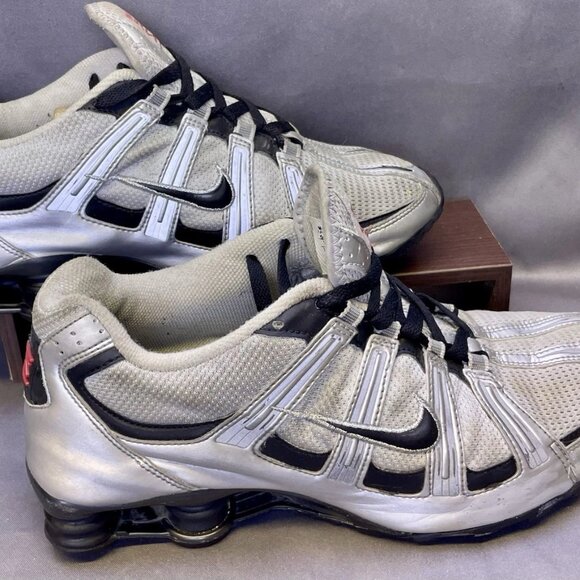 Nike Shox R4+ Metallic Silver Red 307807-002 Rare Vintage Y2K 2004 Mens Size 12 main image 10